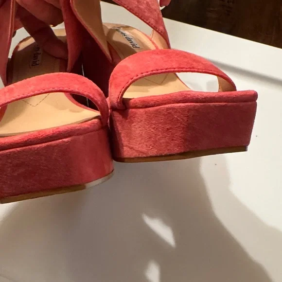 Charles David Pink Jordan Suede Wedge Heel-NWOT - Picture 13 of 14